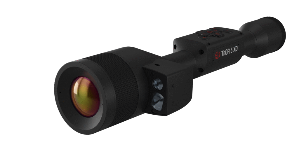 ATN Thor 5 XD LRF 2-20x, 1280x1024 12 micron, Smart HD Thermal Rifle Scope w/ Xtreme Definition 1.3 Megapixel Sensor, Video Rec, Built In LRF, Ballistic Calculator, RAV
